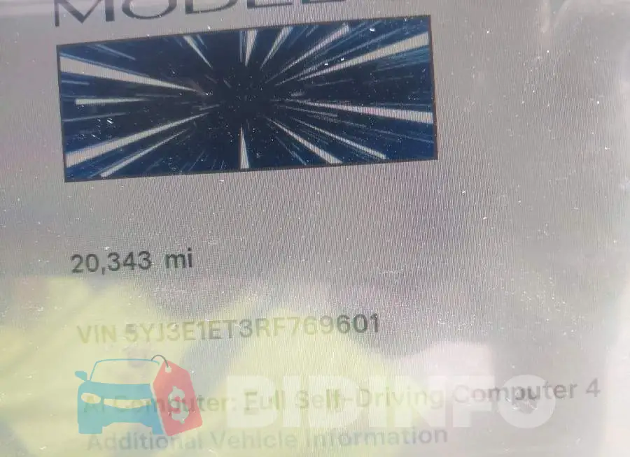 5YJ3E1ET3RF769601 Photo# 7