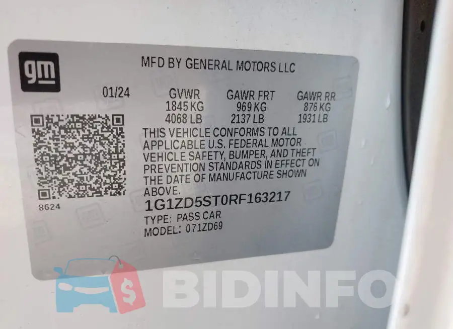 1G1ZD5ST0RF163217 Photo# 9