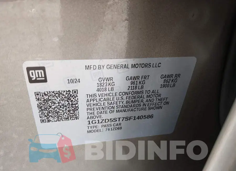 1G1ZD5ST7SF140586 Photo# 9
