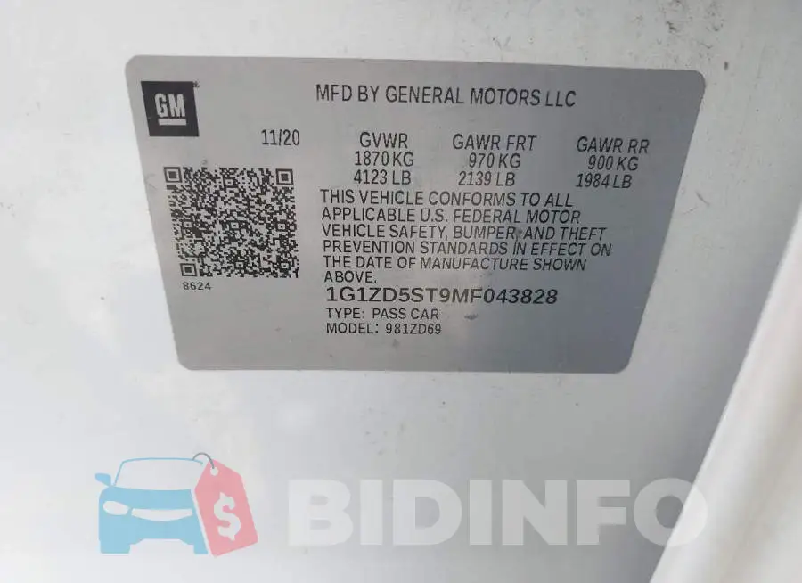1G1ZD5ST9MF043828 Photo# 9