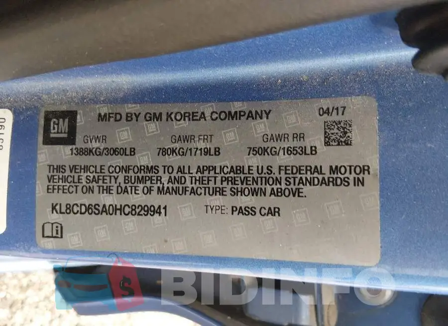 KL8CD6SA0HC829941 Photo# 9
