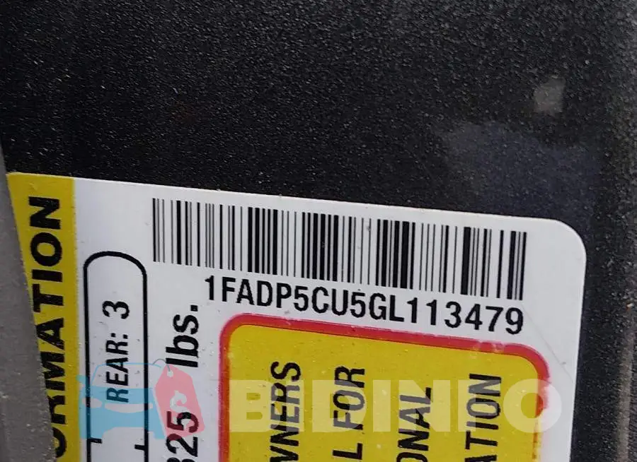 1FADP5CU5GL113479 Photo# 9