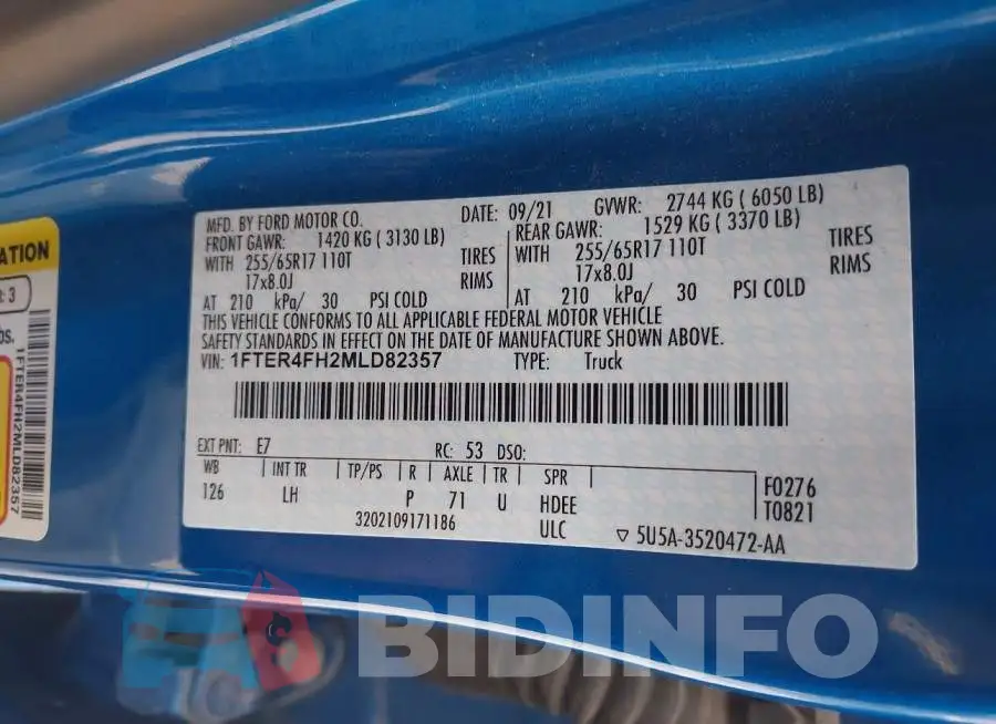 1FTER4FH2MLD82357 Photo# 9