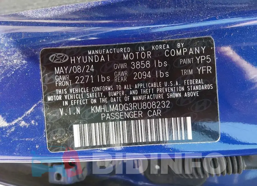 KMHLM4DG3RU808232 Photo# 9