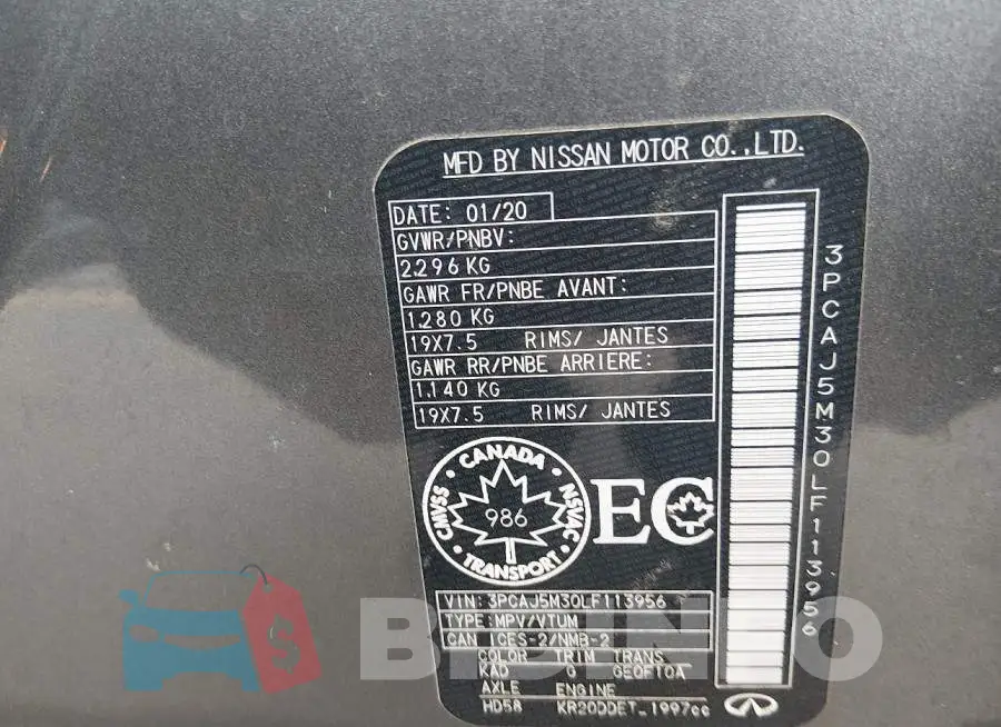 3PCAJ5M30LF113956 Photo# 9