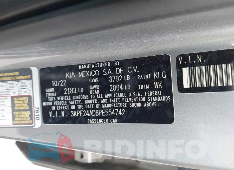 3KPF24AD8PE554742 Photo# 9