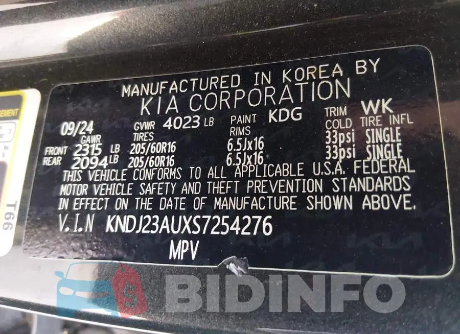 KNDJ23AUXS7254276 Photo# 9