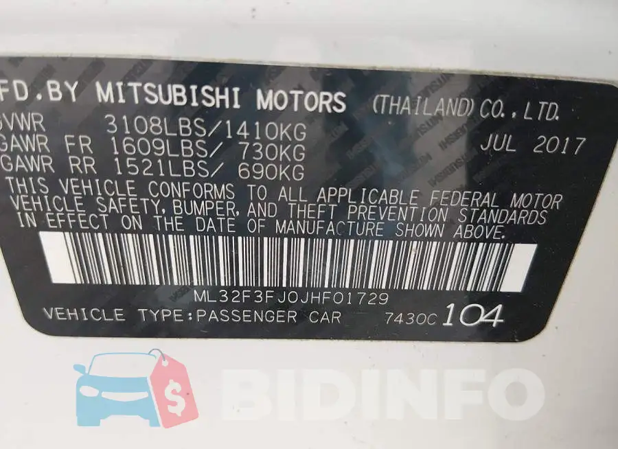 ML32F3FJ0JHF01729 Photo# 9