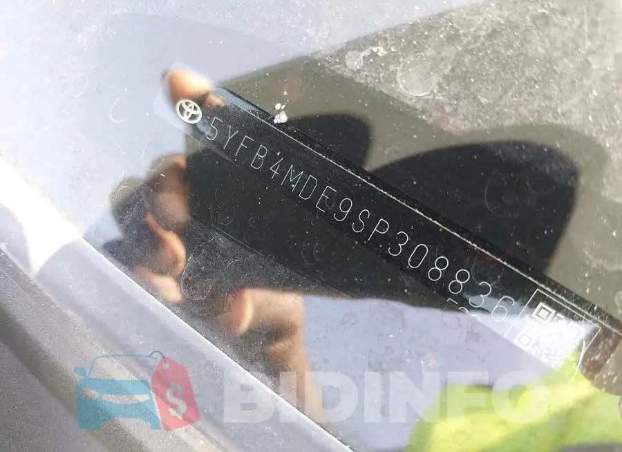 5YFB4MDE9SP308836 Photo# 9