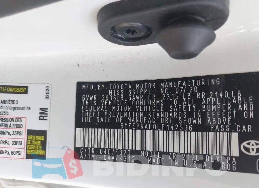 5YFEPRAE0LP142536 Photo# 9