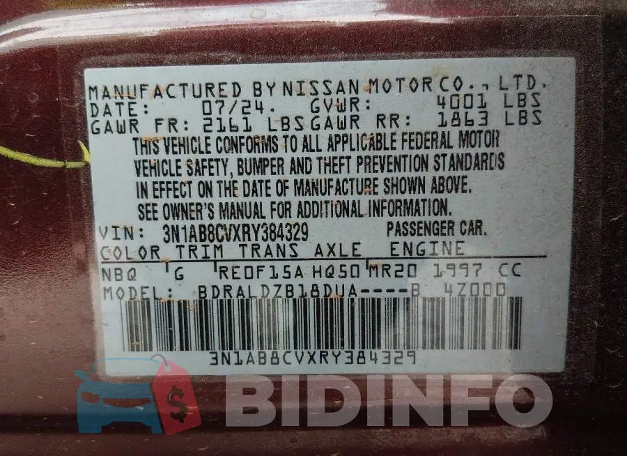 3N1AB8CVXRY384329 Photo# 9