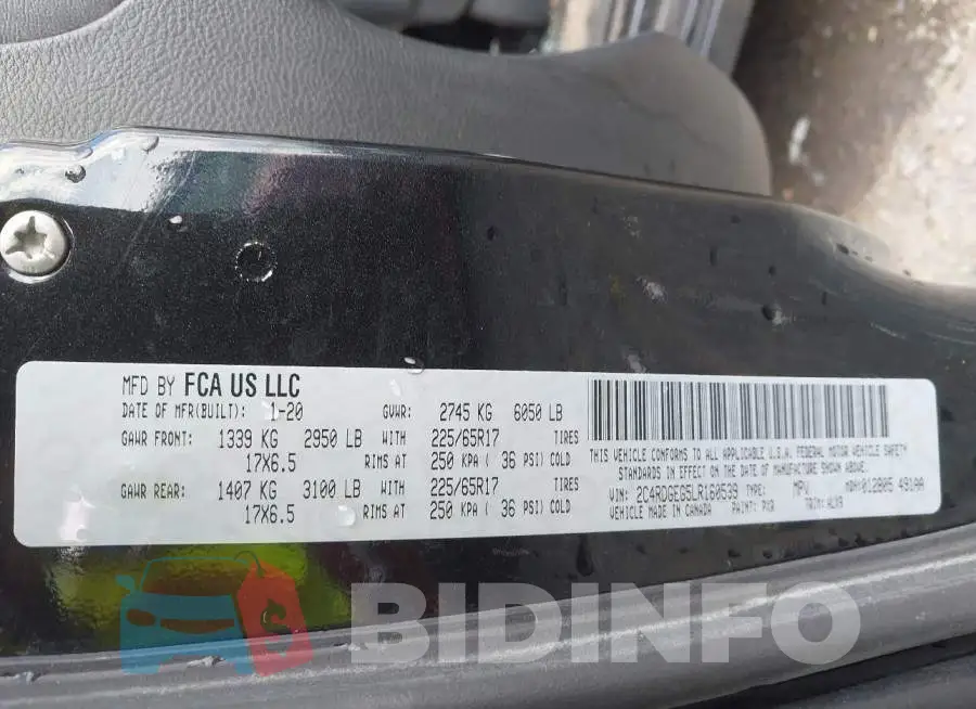 2C4RDGEG5LR160539 Photo# 9