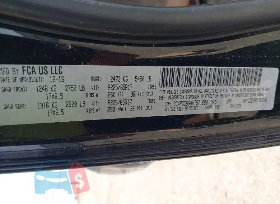 3C4PDCBG0HT571680 Photo# 9