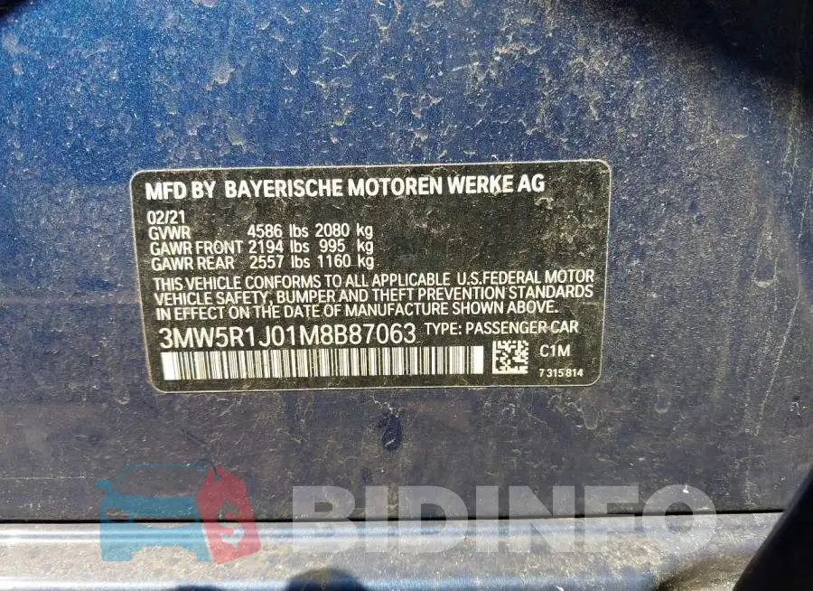 3MW5R1J01M8B87063 Photo# 9