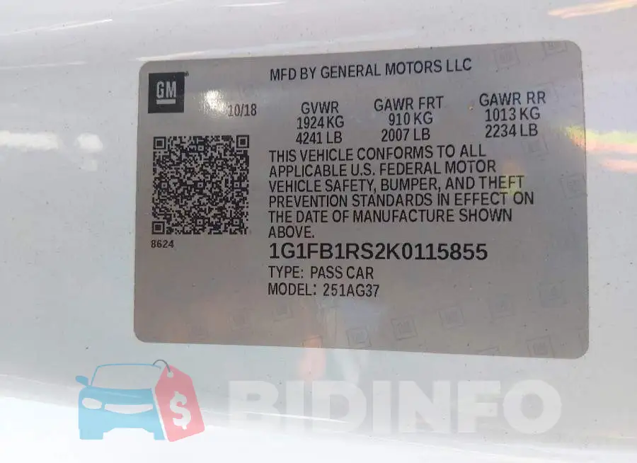 1G1FB1RS2K0115855 Photo# 9