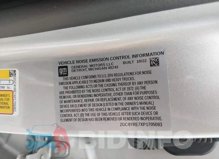 2GC4YRE7XP1705083 Photo# 9