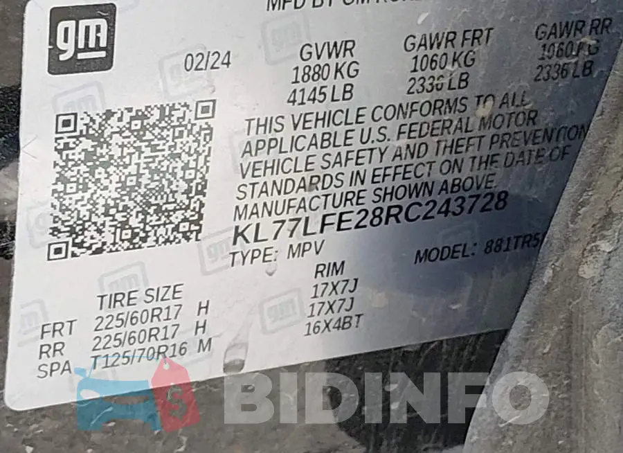 KL77LFE28RC243728 Photo# 9