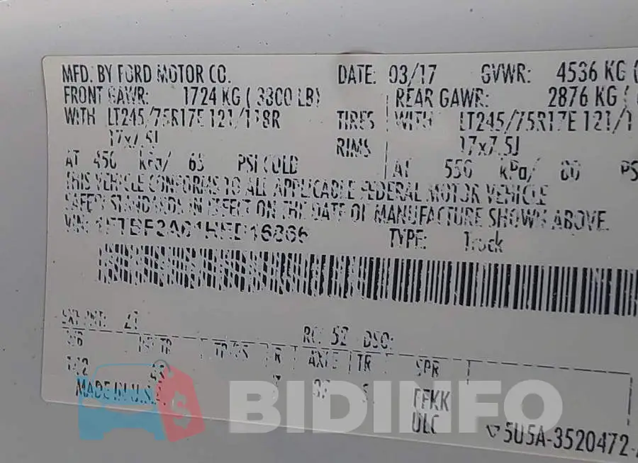 1FTBF2A61HED16866 Photo# 9