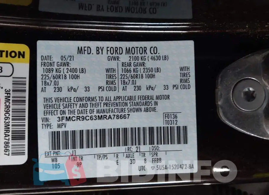 3FMCR9C63MRA78667 Photo# 9