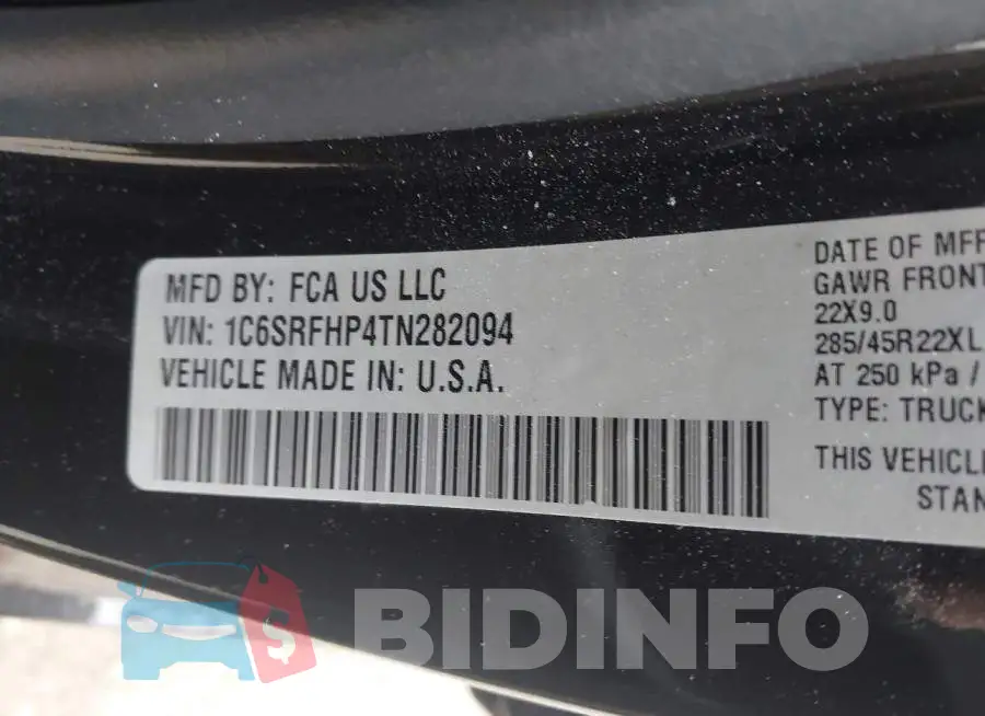 1C6SRFHP4TN282094 Photo# 9