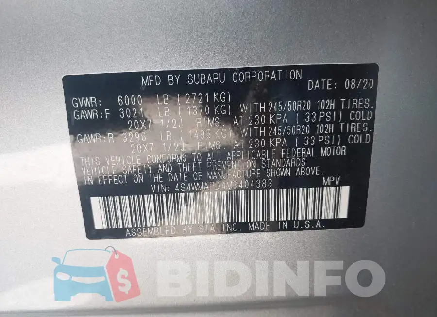 4S4WMAPD4M3404383 Photo# 9