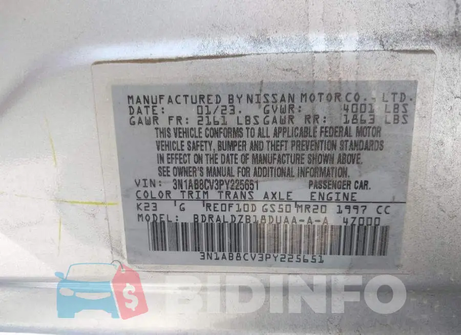 3N1AB8CV3PY225651 Photo# 9