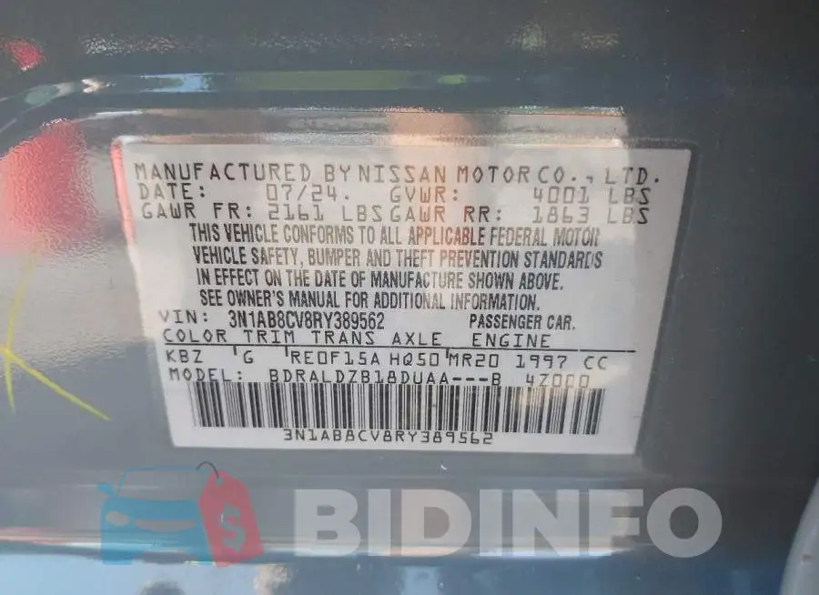 3N1AB8CV8RY389562 Photo# 9