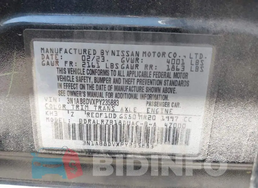 3N1AB8DVXPY235883 Photo# 9