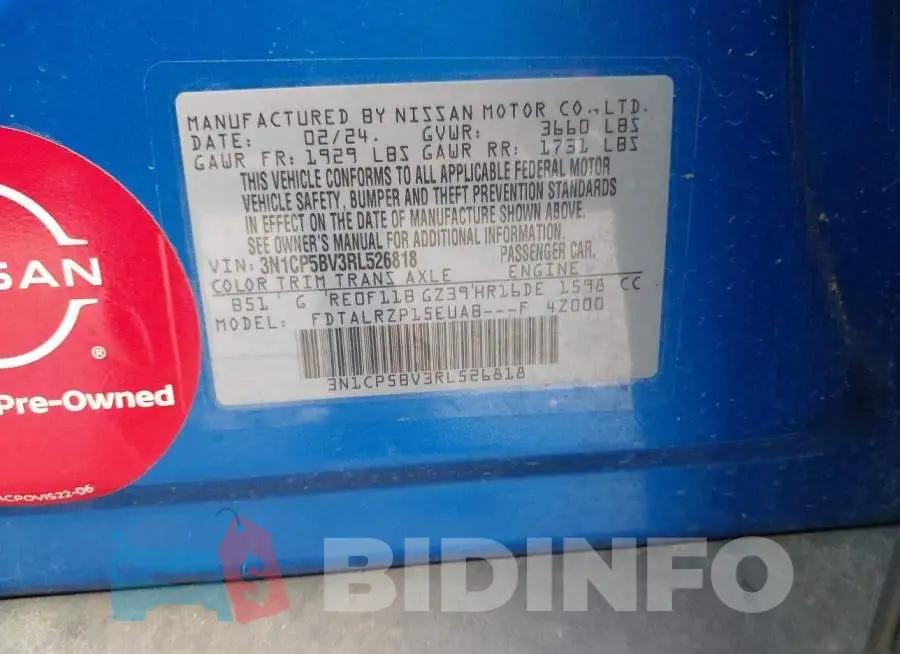 3N1CP5BV3RL526818 Photo# 9