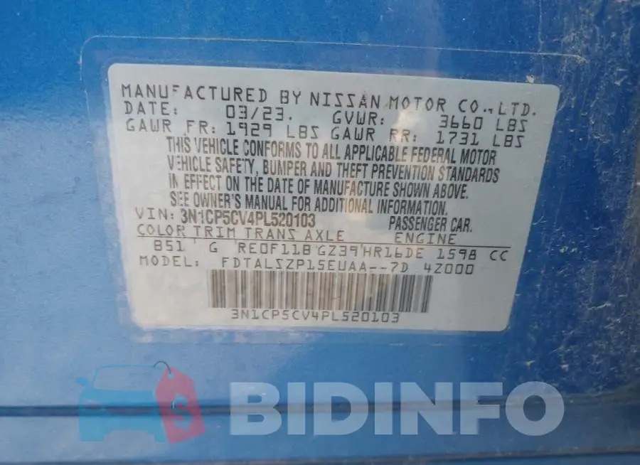 3N1CP5CV4PL520103 Photo# 9