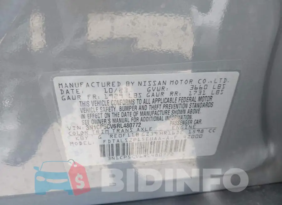 3N1CP5CV6RL480772 Photo# 9