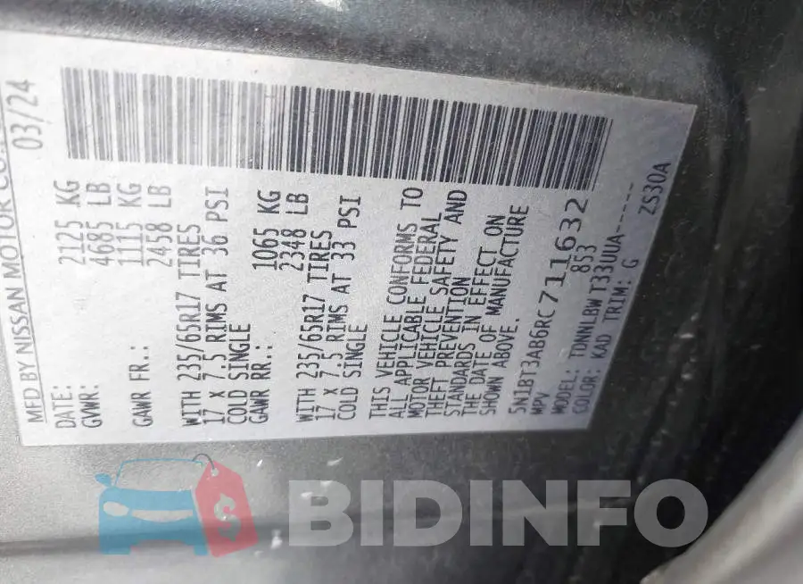 5N1BT3AB6RC711632 Photo# 9