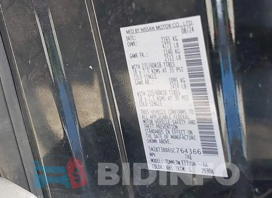 5N1BT3BB6SC764366 Photo# 9