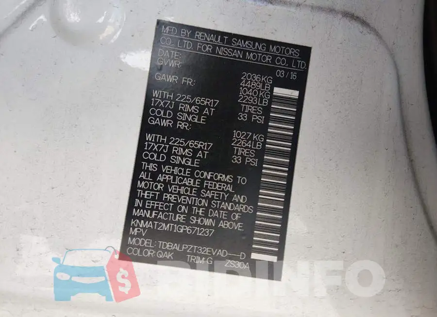 KNMAT2MT1GP671237 Photo# 9