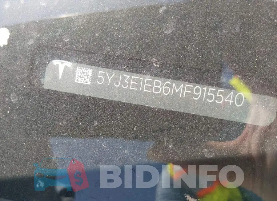 5YJ3E1EB6MF915540 Photo# 9