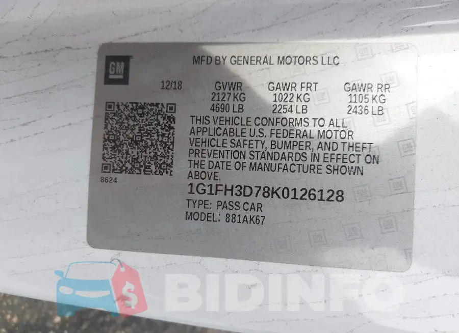 1G1FH3D78K0126128 Photo# 9