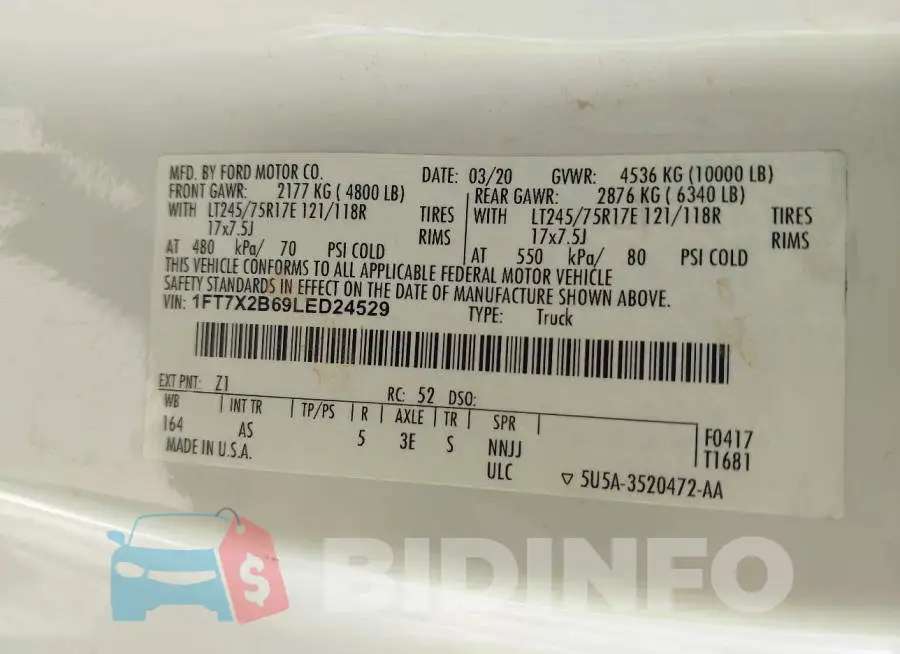 1FT7X2B69LED24529 Photo# 9