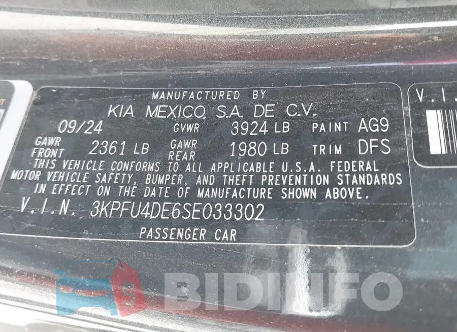 3KPFU4DE6SE033302 Photo# 9