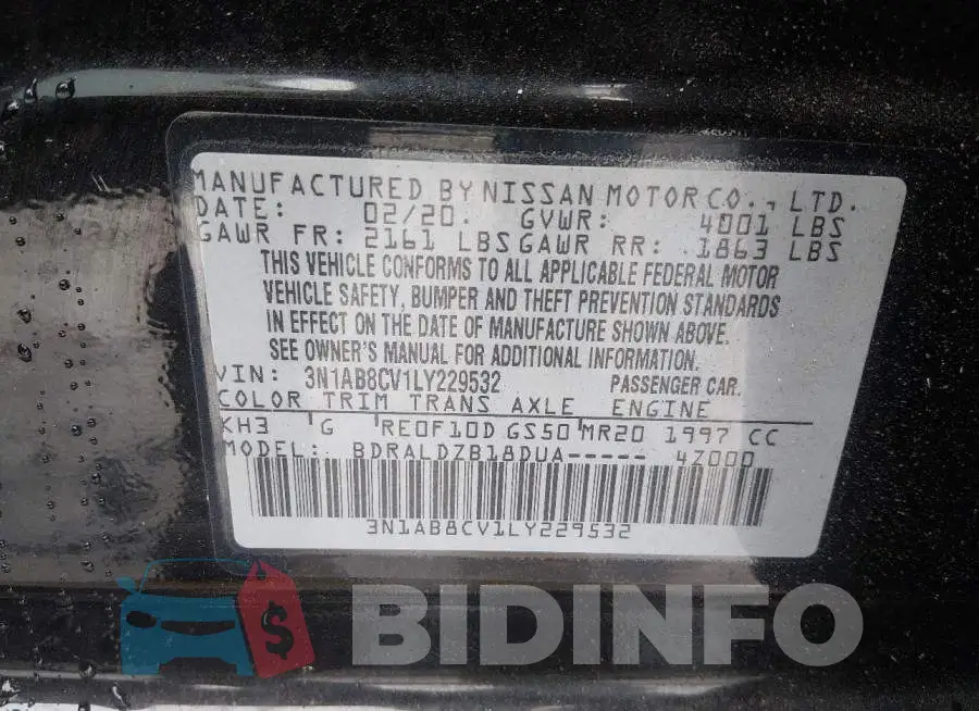 3N1AB8CV1LY229532 Photo# 9