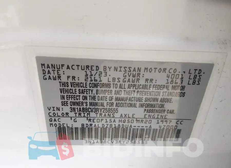 3N1AB8CV3RY258555 Photo# 9