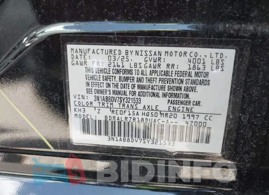 3N1AB8DV7SY321533 Photo# 9