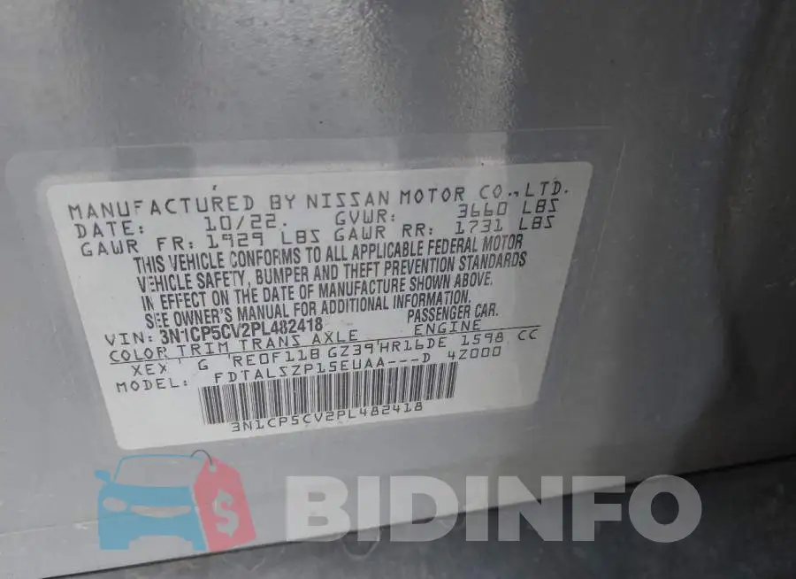 3N1CP5CV2PL482418 Photo# 9