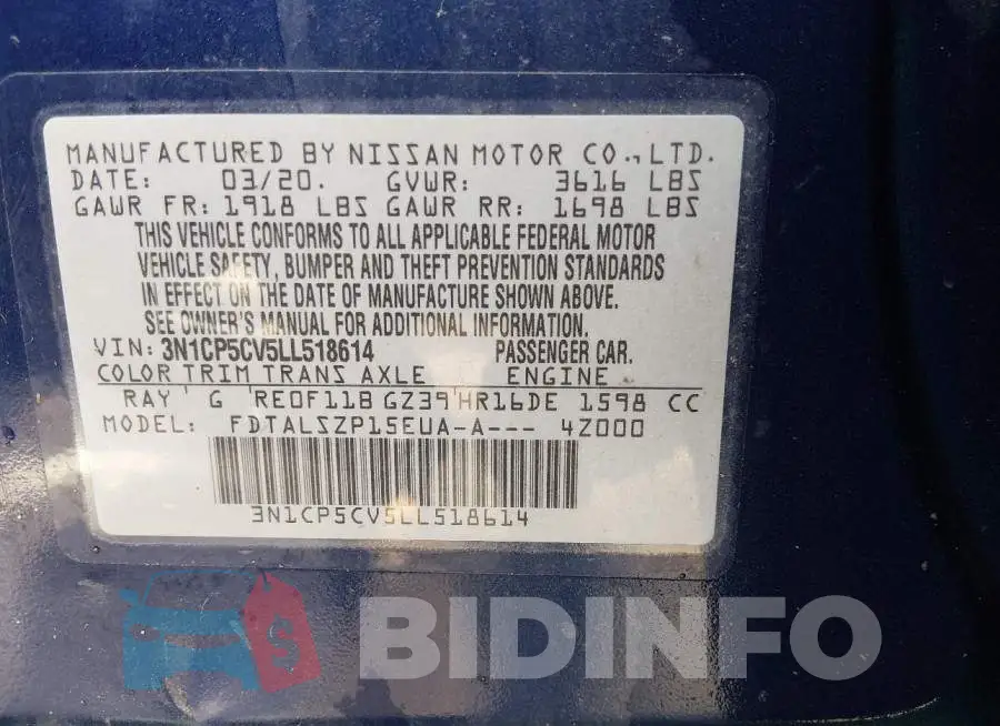 3N1CP5CV5LL518614 Photo# 9