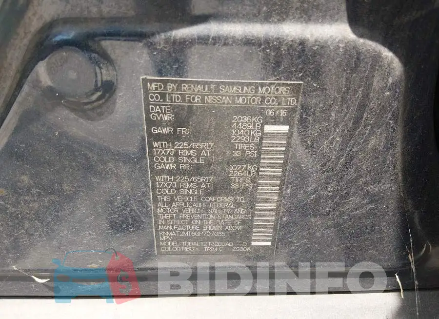 KNMAT2MT6GP707035 Photo# 9