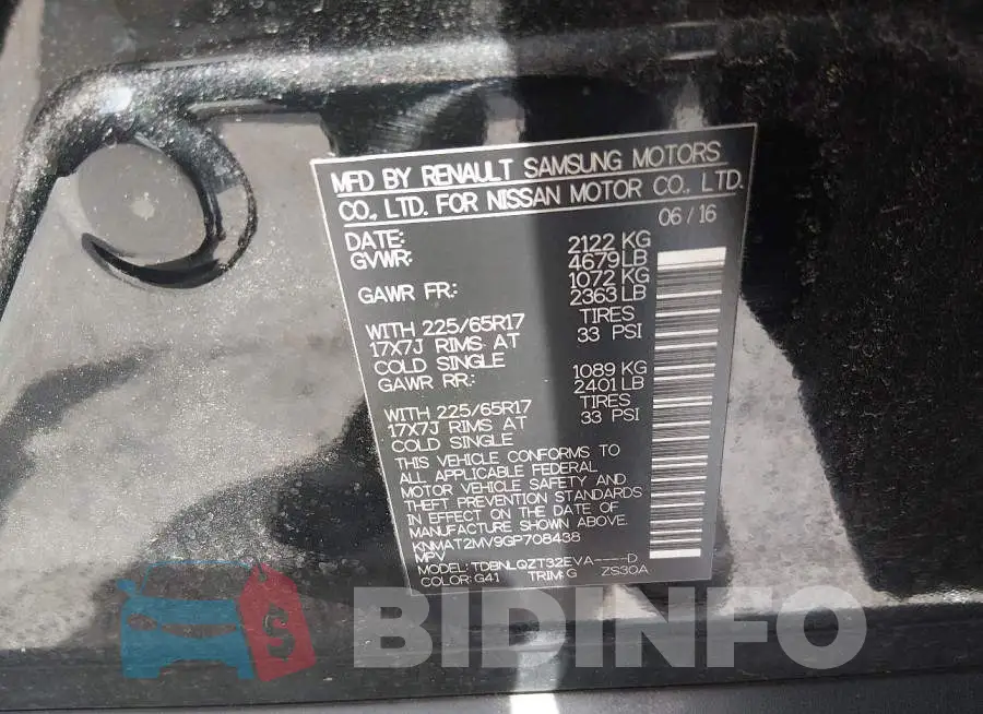 KNMAT2MV9GP708438 Photo# 9