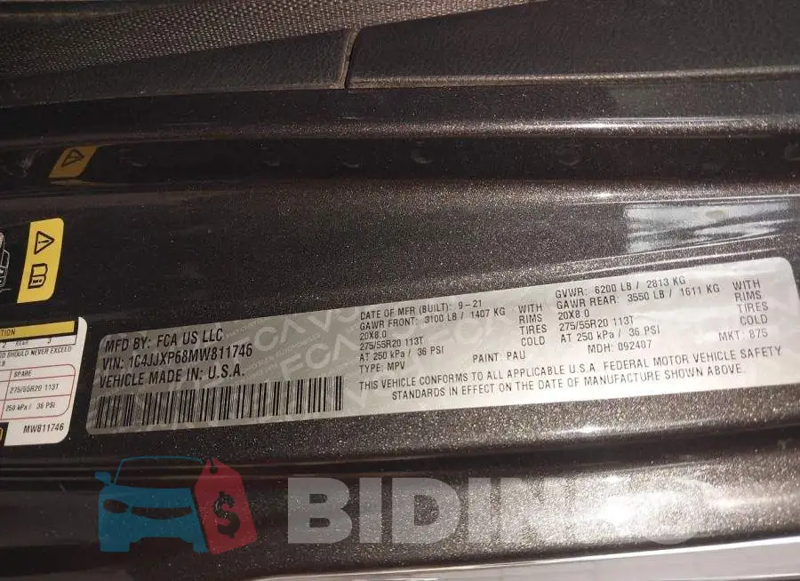 1C4JJXP68MW811746 Photo# 9