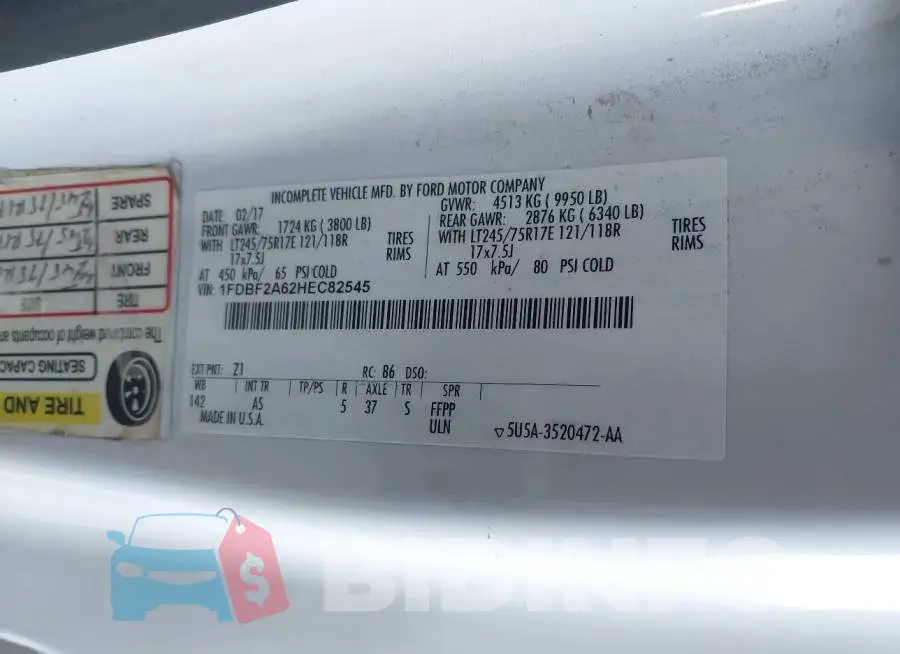 1FDBF2A62HEC82545 Photo# 9