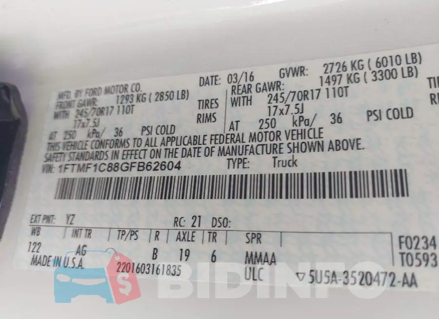 1FTMF1C88GFB62604 Photo# 9