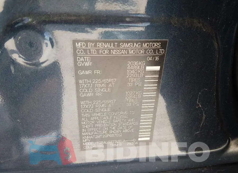 KNMAT2MT2GP687012 Photo# 9