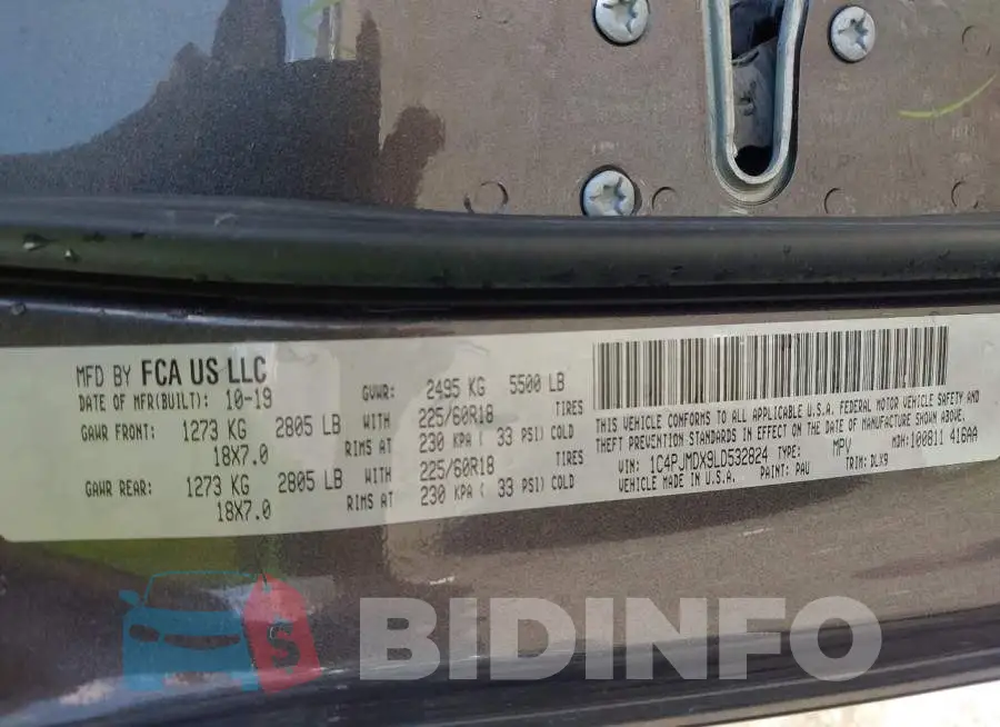 1C4PJMDX9LD532824 Photo# 9